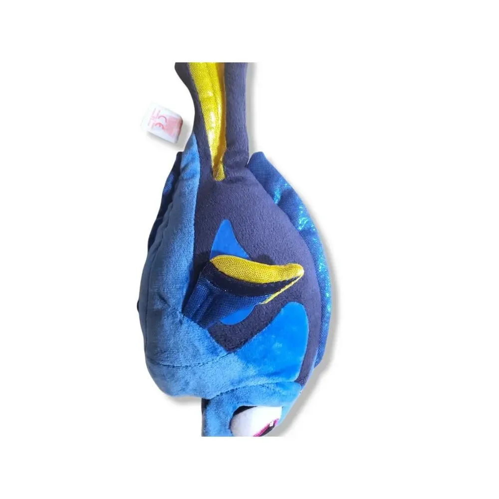 TY Sparkle Disney Finding Dory Blue Fish Beanie Plush 9½